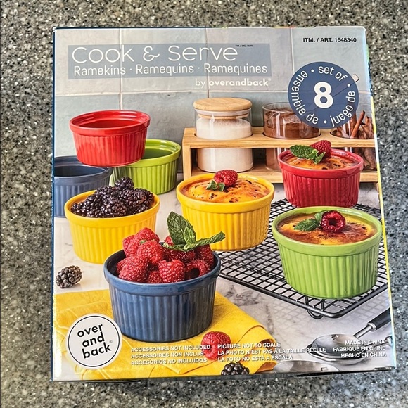 over and back Other - Vibrant Ramekin set of 8